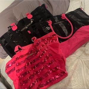3 Victoria secret tote bags